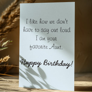 Alles Gute zum Geburtstag Nichte Von Tante Humor L Karte