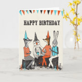 Alles Gute zum Geburtstag - niedliche Karte (Gelbe Blume)