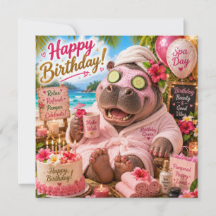 Alles Gute zum Geburtstag Nilpferd Spa-Tag am trop