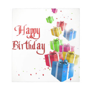 Alles Gute zum Geburtstag Notizblock