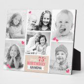 Alles Gute zum Geburtstag Oma Personalisierte Foto Fotoplatte (Seite)