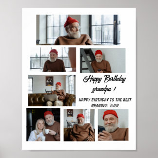 Alles Gute zum Geburtstag, Opa! Du bist die Beste Poster