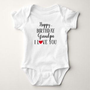 Alles Gute zum Geburtstag Opa I Liebe You Baby Bod Strampler