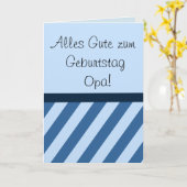 Alles Gute zum Geburtstag Opa Karte (Gelbe Blume)