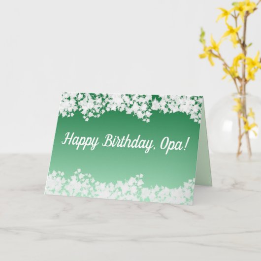 Alles Gute zum Geburtstag, Opa! Karte (Gelbe Blume)