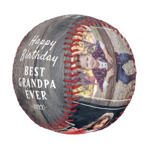 Alles Gute zum Geburtstag Opa Rustic 3 Foto Collag Baseball