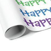 Alles Gute zum Geburtstag Packpapier - Regenbogen (Rolleneckpunkt)