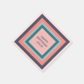 Alles Gute zum Geburtstag, Palettenplätze in Stran Serviette (Ecke)