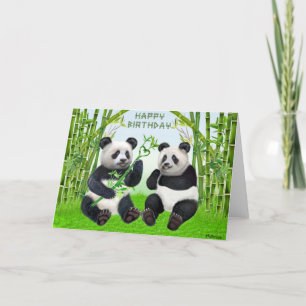 Alles Gute zum Geburtstag Panda Karte