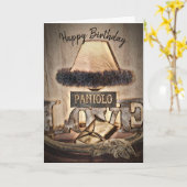 Alles Gute zum Geburtstag Paniolo Liebe Karte (Gelbe Blume)