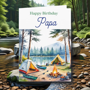 Alles Gute zum Geburtstag Papa Angelzubehörbox Karte