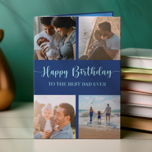 Alles Gute zum Geburtstag Papa Foto-Collage Bester Karte
