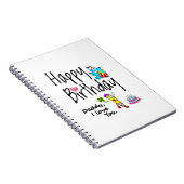 Alles Gute zum Geburtstag. Papa, ich habe dich Lie Notizblock (Rechte Seite)