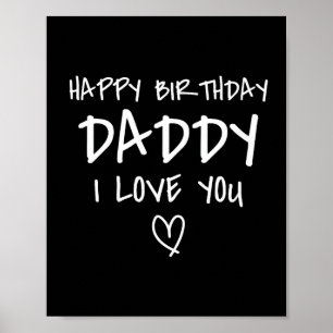 Alles Gute zum Geburtstag Papa ich liebe dich Vate Poster