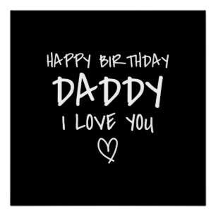 Alles Gute zum Geburtstag Papa ich liebe dich Vate Poster