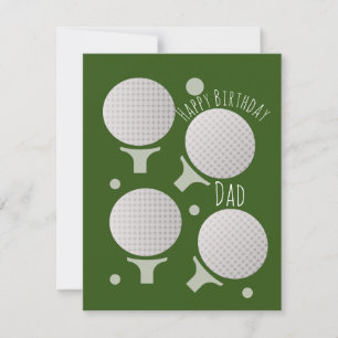 Alles Gute zum Geburtstag Papa Vater Opa Golf Karte