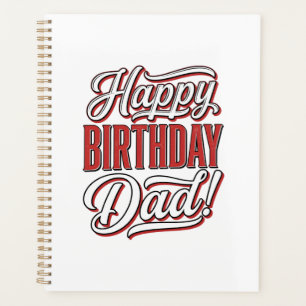 Alles Gute zum Geburtstag Papa Vintage-Typografie- Planer