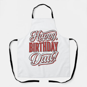Alles Gute zum Geburtstag Papa Vintage-Typografie- Schürze