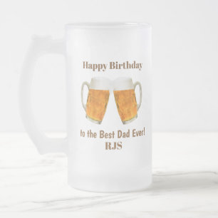 Alles Gute zum Geburtstag Papa - Weltbestes Monogr Mattglas Bierglas
