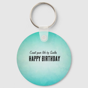 Alles Gute zum Geburtstag Papier-Teller-Design Schlüsselanhänger