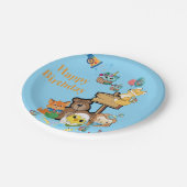 Alles Gute zum Geburtstag Papier Teller Fuchs Tedd (Schrägansicht)