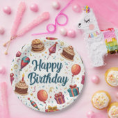 Alles Gute zum Geburtstag Papiertüte mit Balloons Pappteller (Party)