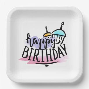 Alles Gute zum Geburtstag  Pappteller