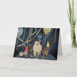 Alles Gute zum Geburtstag Party mit Hunden und Get Karte