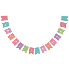 "Alles Gute zum Geburtstag" Partyflaggenfahne Wimpelkette