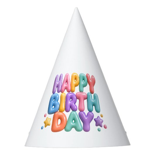 Alles Gute zum Geburtstag Partyhütchen (Vorderseite)