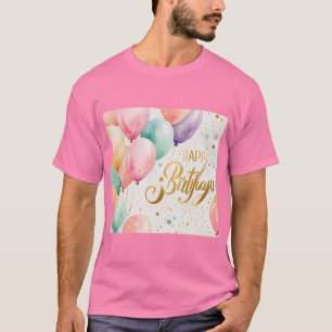 Alles Gute zum Geburtstag Pastel Balloon Bliss T-Shirt