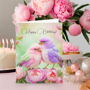 Alles Gute zum Geburtstag Pastell-Harmonie: Flausc Karte