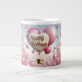 Alles Gute zum Geburtstag - Personalisiert & einzi Jumbo-Tasse