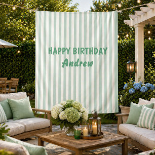 Alles Gute zum Geburtstag Personalisiertes Banner  Wandteppich