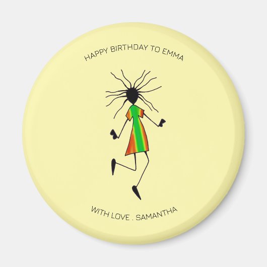 Alles Gute zum Geburtstag, Phantastischer Tanz Magnet (Vorne)