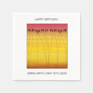 Alles Gute zum Geburtstag, Phantastischer tropisch Serviette
