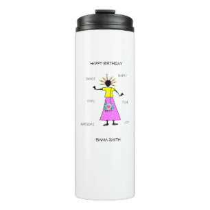 Alles Gute zum Geburtstag, Phantastisches Girl-Tan Thermosbecher