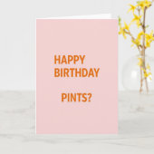 Alles Gute zum Geburtstag Pints Fun Card Karte (Gelbe Blume)