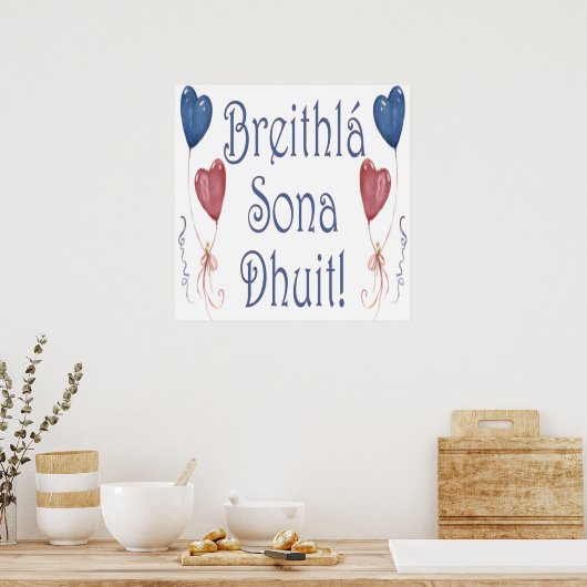 Alles Gute zum Geburtstag! Poster (Küche)