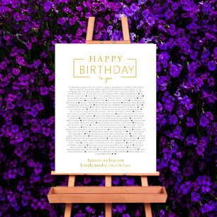 Alles Gute zum Geburtstag Poster   Gründe warum wi