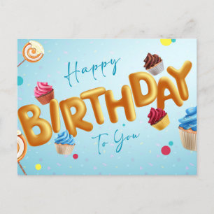 Alles Gute zum Geburtstag Postkarte