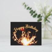 Alles Gute zum Geburtstag! Postkarte (Stehend Vorderseite)