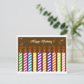 Alles Gute zum Geburtstag! Postkarte (Stehend Vorderseite)