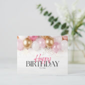 Alles Gute zum Geburtstag Postkarte (Stehend Vorderseite)