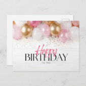Alles Gute zum Geburtstag Postkarte (Vorne/Hinten)