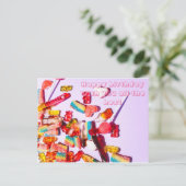 Alles Gute zum Geburtstag! Postkarte (Stehend Vorderseite)