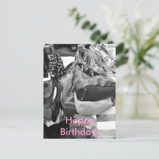 Alles Gute zum Geburtstag! Postkarte (Stehend Vorderseite)