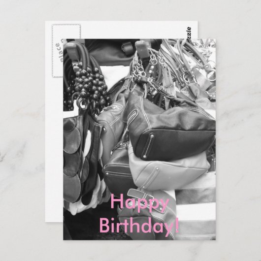 Alles Gute zum Geburtstag! Postkarte (Vorne/Hinten)