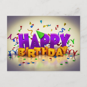 alles Gute zum Geburtstag Postkarte