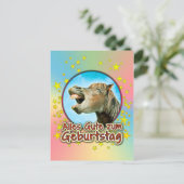Alles Gute zum Geburtstag Postkarte (Stehend Vorderseite)